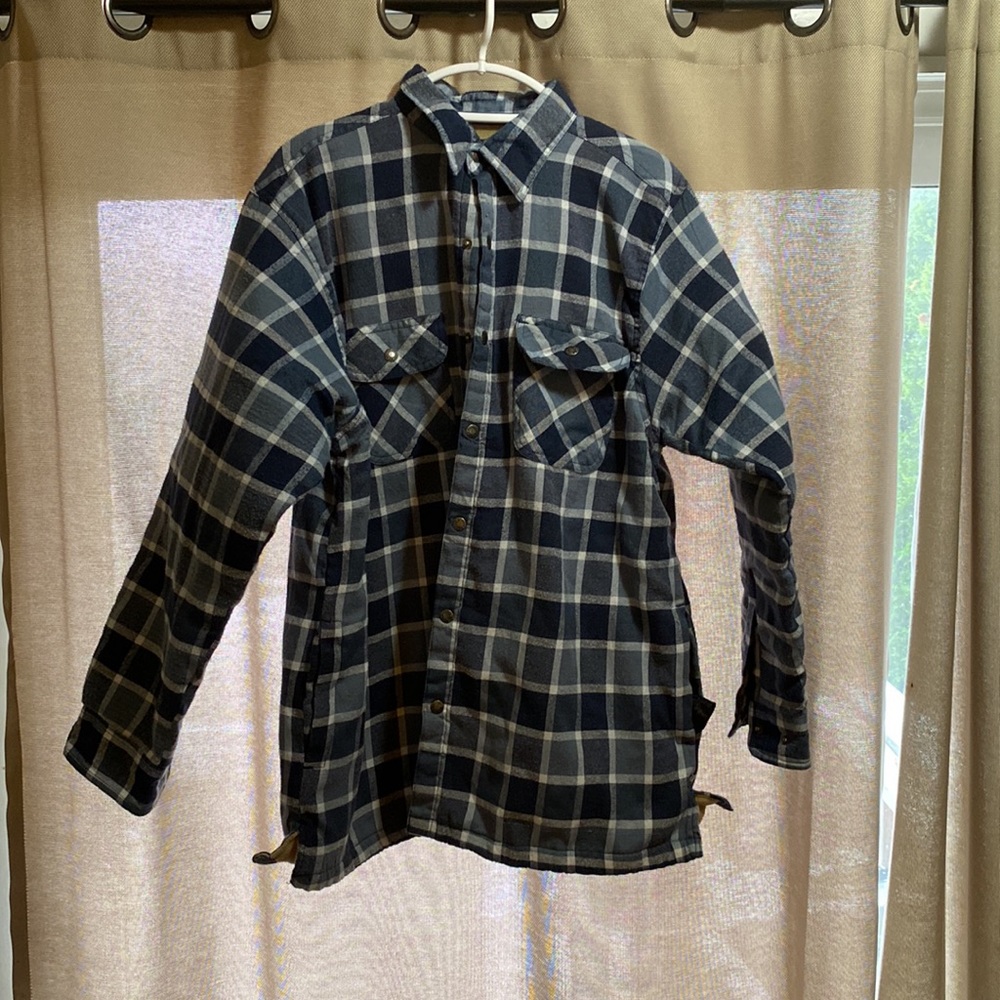Mens XL Flannel Shirt Jacket